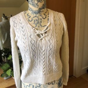 White Long Sleeve Sweater